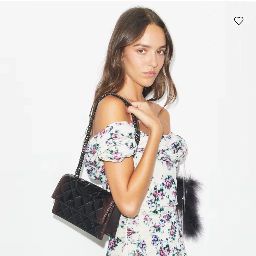 Tory Burch SMALL FLEMING PATENT SHOULDER BAG